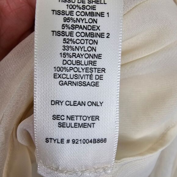 NWT Rebecca Taylor Chiffon and Lace Long Sleeve Blouse - Picture 13 of 13